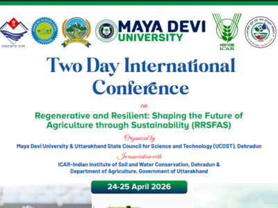 Two Day International Conference on Regenerative and Resilient: Shaping the Future of Agriculture through Sustainability (RRSFAS)