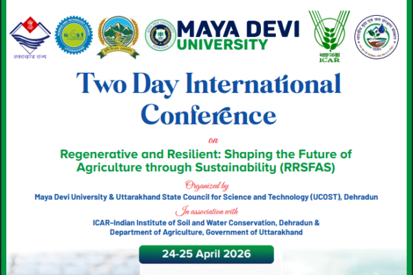 Two Day International Conference on Regenerative and Resilient: Shaping the Future of Agriculture through Sustainability (RRSFAS)